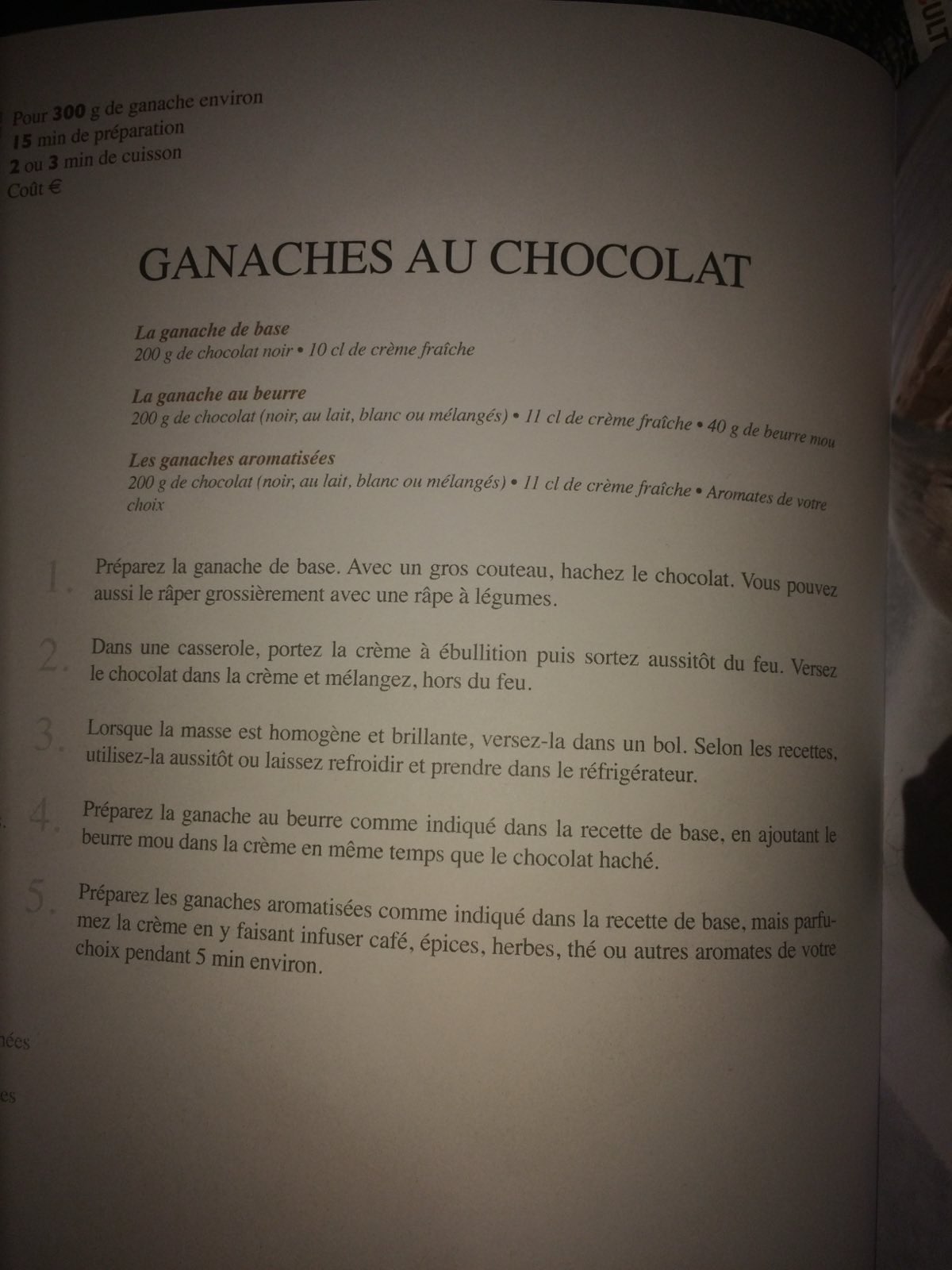 Ganaches au Chocolat